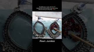 Resin Jumkha Quick process✨ resinartindia resinjumka jumkas jumkalove jumkaearrings [upl. by Glick832]