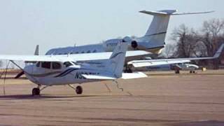 Gulfstream 5 departing Brookings South Dakota KBKX [upl. by Noiraa]