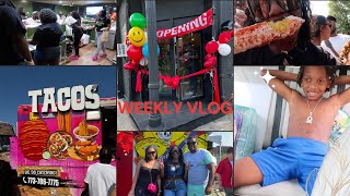 JERK VALLEY GRAND OPENING  WENT TO THE TACO FEST  FOOD  FUN [upl. by Imotas]