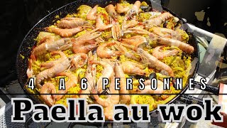 Recette Paella au wok pour 4 a 6 personnes [upl. by Bennir]