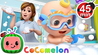 Big Bubble Bath Song and Swim Play  MORE CoComelon Nursery Rhymes amp Songs [upl. by Roane]