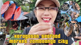 KARAGASAN SEASIDE SEAFOOD MARKET TOUR ZAMBOANGA CITY PHILIPPINES VLOG25 NanaampPawpaw NanaampPawpaw [upl. by Yatnuahc204]