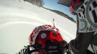 Polaris IQR 440 carve with Go Pro HD [upl. by Aropizt]