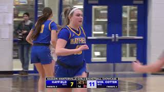 High School Girls Basketball Hayfield vs Winona Cotter [upl. by Sirovart]