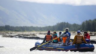 Chilkat Bald Eagle Preserve Rafting Tour  Haines Alaska [upl. by Ronnica]