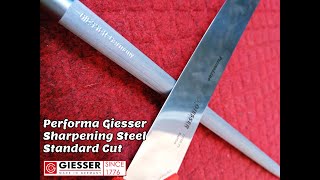 PERFORMA GIESSER SHARPENING STEEL DAN BONING KNIFE [upl. by Lebyram]