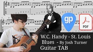 WC Handy  St Louis Blues Cover by Josh Turner Guitar Tabs TABS [upl. by Grand]