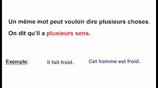 Le sens des mots Leçon de vocabulaire pour le CE1 CE2 CM1 CM2 [upl. by Wershba]