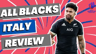 All Blacks v Italy Review  Rugby World Cup 2023 [upl. by Anoval]