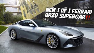 Introducing The 1 of 1 Ferrari BR20 V12 Supercar [upl. by Padegs]