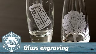 How To Engrave Glass With a Dremel  Beginners Tutorial [upl. by Goldin]