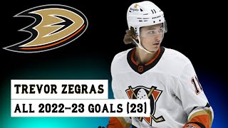 Trevor Zegras 11 All 23 Goals of the 202223 NHL Season [upl. by Uhn]