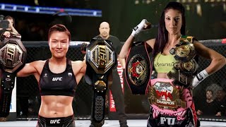 UFC：Zhang Weili VS champion They fought each other nearly a thousand punches and the two bled [upl. by Iznil483]