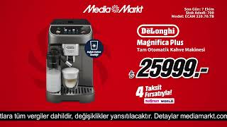 DELONGHİ Magnefica Plus Tam Otomatik Kahve Makinesi 25999TL fırsatıyla MediaMarkt’ta [upl. by Arrad]