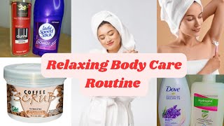 Relaxing Body Care Routine  Shower Routine  Pampering Routune 👳🏻✨ By Aqsa G Beauty Hacks [upl. by Duster]