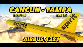 Airbus A321  Live Weather I MMUN  KTPA I FULL FLIGHT  msfs2020 [upl. by Tommie]