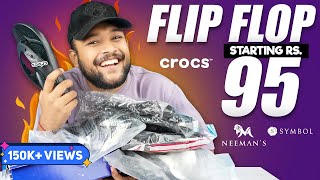 🔥 Best Flip FlopsSlippersChappal For Men 2023  Crocs Symbol Neemans  ONE CHANCE [upl. by Nitsed220]