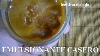 Cómo hacer un EMULSIONANTE CASERO y NATURAL lecitinadesojaMake a HOMEMADE emulsifiersoylecithin [upl. by Robaina]