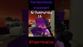 Perfect placement minecraft myanmar pvp minemen [upl. by Christopher]