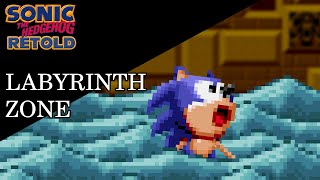 Sonic 1 Retold Labyrinth Zone Sprite Animation [upl. by Enytsirhc]