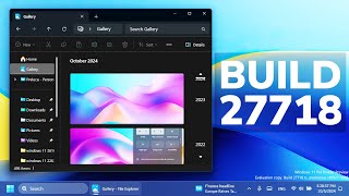 New Windows 11 Build 27718 – New File Explorer Start Menu Taskbar Changes and Fixes Canary [upl. by Holbrooke347]