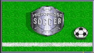 Microprose Soccer gameplay PC Game 1988 [upl. by Atiloj]