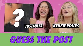 JustJules vs Kenzie Yolles  Guess The Post [upl. by Hctud]