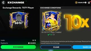 10x 9697 Rated TOTY Pack Opening  FC Mobile 24 [upl. by Oluas]