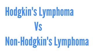 Hodgkins vs Non Hodgkins Lymphoma [upl. by Odnomra]