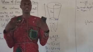 Volume of Frustum of a Cone Using Formula 1 [upl. by Ariada]