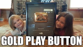 Gold Play Button unboxing with Babyteeth4 [upl. by Elrebmik]