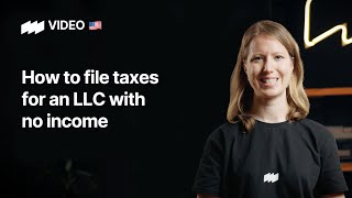 How to file taxes for an LLC with no income [upl. by Nauqram426]