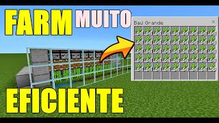 FACIL E EFICIENTE FARM de CANA de açucar MINECRAFT BEDROCK 12131 [upl. by Kerry695]