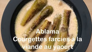 Courgettes farcies avec une sauce au yaourt  Ablama ou Cheikh el mehchi [upl. by Essirahs]