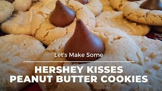 How to Bake Hershey Kisses Peanut Butter Cookies Dessert Recipe [upl. by Anirrak]