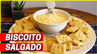 COMO FAZER BISCOITO SALGADO CASEIRO l E Patê de Provolone [upl. by Navac]