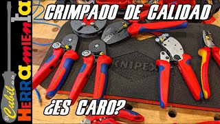 CRIMPADORAS KNIPEX PARA PUNTERAS O TERMINALES ELECTRICOS [upl. by Tisbe573]