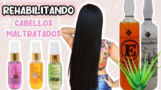 TRATAMIENTO PARA EL CABELLO MALTRATADO CON AMPOLLAS Y ACEITES NATURALES Aleja Mora [upl. by Aryl]