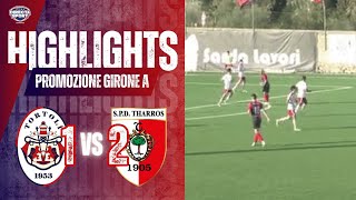 Calcio Promozione Gir A  Tortolì Calcio 1953SPD Tharros 1905 12 Highlights [upl. by Hgieloj]