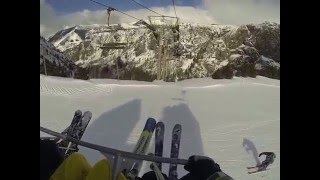 Scariest ski lift  Nearly fell off the ski lift [upl. by Eardnaed]