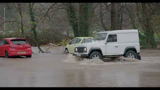 Storm Bert Avon Lwyd Flooding in Cwmbran [upl. by Chaddy]