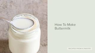 How To Make Buttermilk [upl. by Lashond]