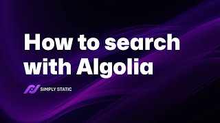 How to search with Algolia [upl. by Aihgn]