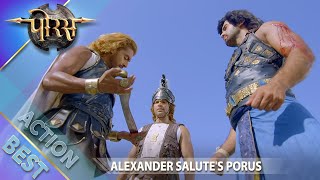 Porus  Alexander Salutes Porus  Best Action Scene  Swastik Productions India [upl. by Flam683]