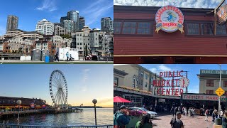 Seattle Trip  The Great Wheel Experience Tour  Visiting Pikes Place Market First time [upl. by Adnahcal]