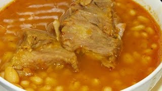 FRIJOLES BLANCOS CON CERDORECETA SALVADORENA [upl. by Chessy]