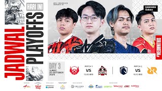 🔴 LIVE  MPL ID S14  Playoffs Hari 3  Bahasa Indonesia [upl. by Nathanil91]