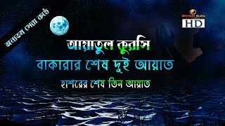 আয়াতুল কুরসি সূরা বাকারার শেষ দুই আয়াত ও হাশরের শেষ তিন আয়াত  অসম্ভব সুন্দর তেলাওয়াত [upl. by Baugh131]