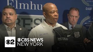 Full video NYC Mayor NYPD discuss police shooting in East Elmhurst Queens [upl. by Boser621]