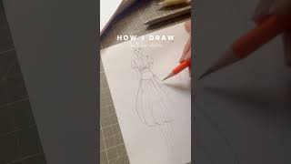 drawing this skirt trend ✨ balloonskirt drawingtutorial fashionsketch [upl. by Oakleil]